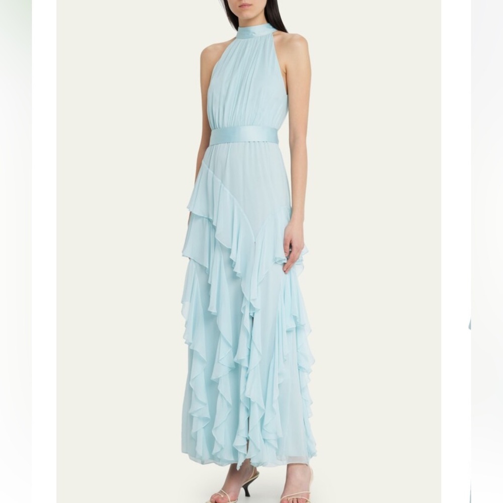 Alice + Olivia Ruffled Maxi Dress